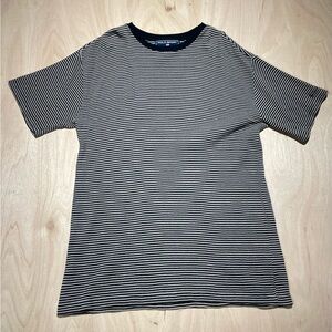 Vintage Polo Ralph Lauren Black and White Striped Tee